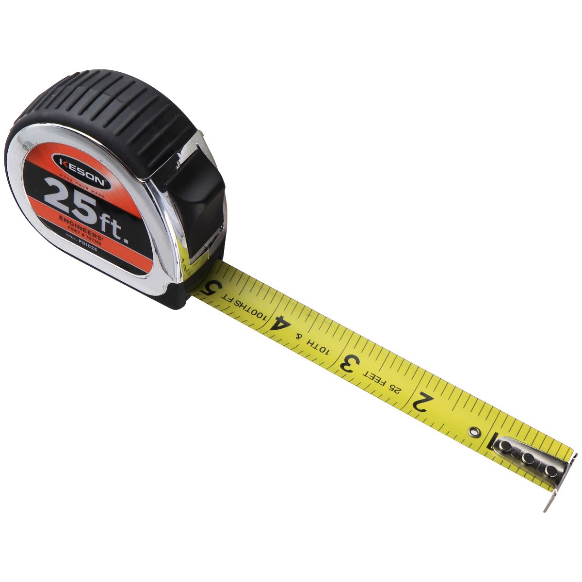 Keson 25-ft Tape Measure Feet & Inches - PG1025 - Silver Home Improvement - Other Home Improvement Keson    - Simple Cell Bulk Wholesale Pricing - USA Seller