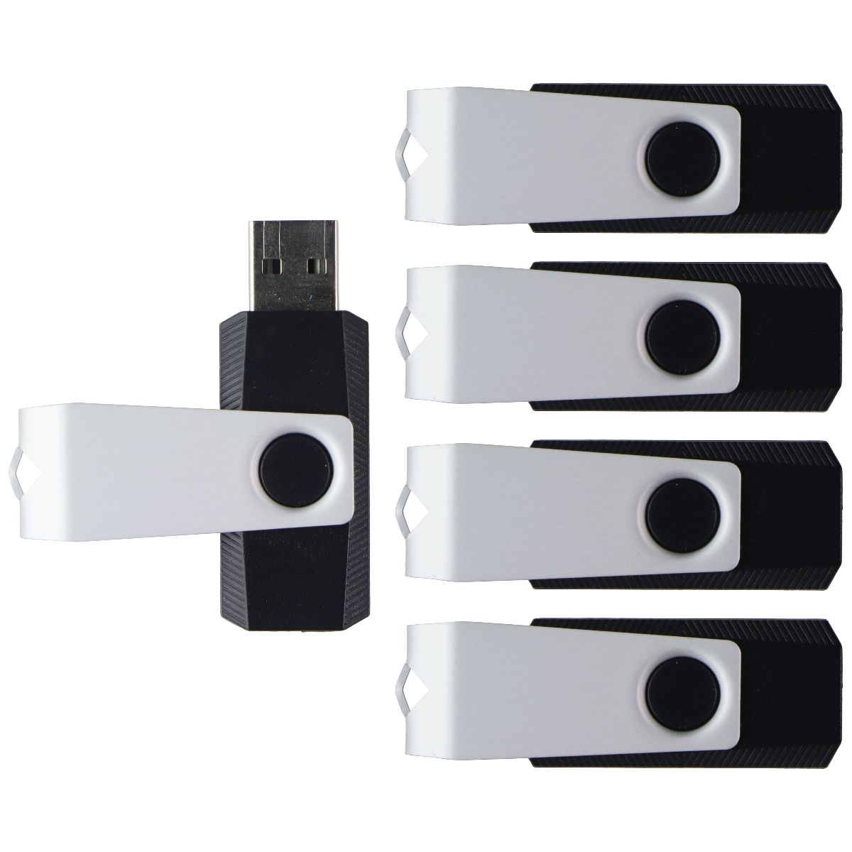 Kexin 3.0 USB Flash Drive - 128GB (5 Pack) - Black Digital Storage - USB Flash Drives Kexin - Simple Cell Bulk Wholesale Pricing - USA Seller