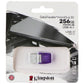 Kingston DataTraveler MicroDuo 3C 256GB USB-A/USB-C Flash Drive - Purple Digital Storage - USB Flash Drives Kingston - Simple Cell Bulk Wholesale Pricing - USA Seller