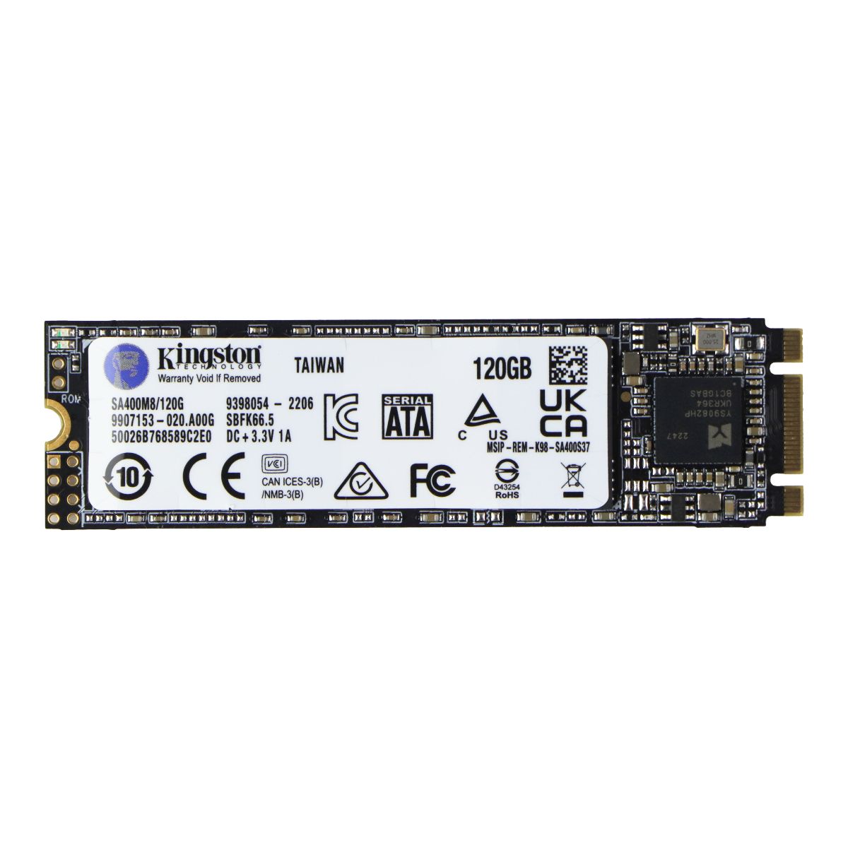 Kingston (120GB) A400 M.2 2280 Internal SSD (SA400M8/120GB) Digital Storage - Solid State Drives Kingston - Simple Cell Bulk Wholesale Pricing - USA Seller