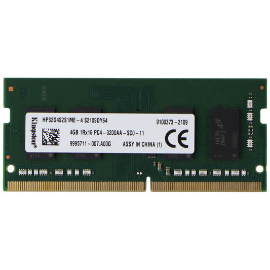 Kingston (4GB) DDR4 RAM PC4-3200AA (1Rx16) SO-DIMM 3200MHz (HP32D4S2S1ME-4) Computer Parts - Memory (RAM) Kingston - Simple Cell Bulk Wholesale Pricing - USA Seller