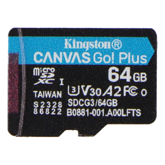 Kingston 64GB microSDXC Canvas Go Plus 170MB/s Read UHS-I Memory Card + Adapter Digital Camera - Memory Cards Kingston - Simple Cell Bulk Wholesale Pricing - USA Seller
