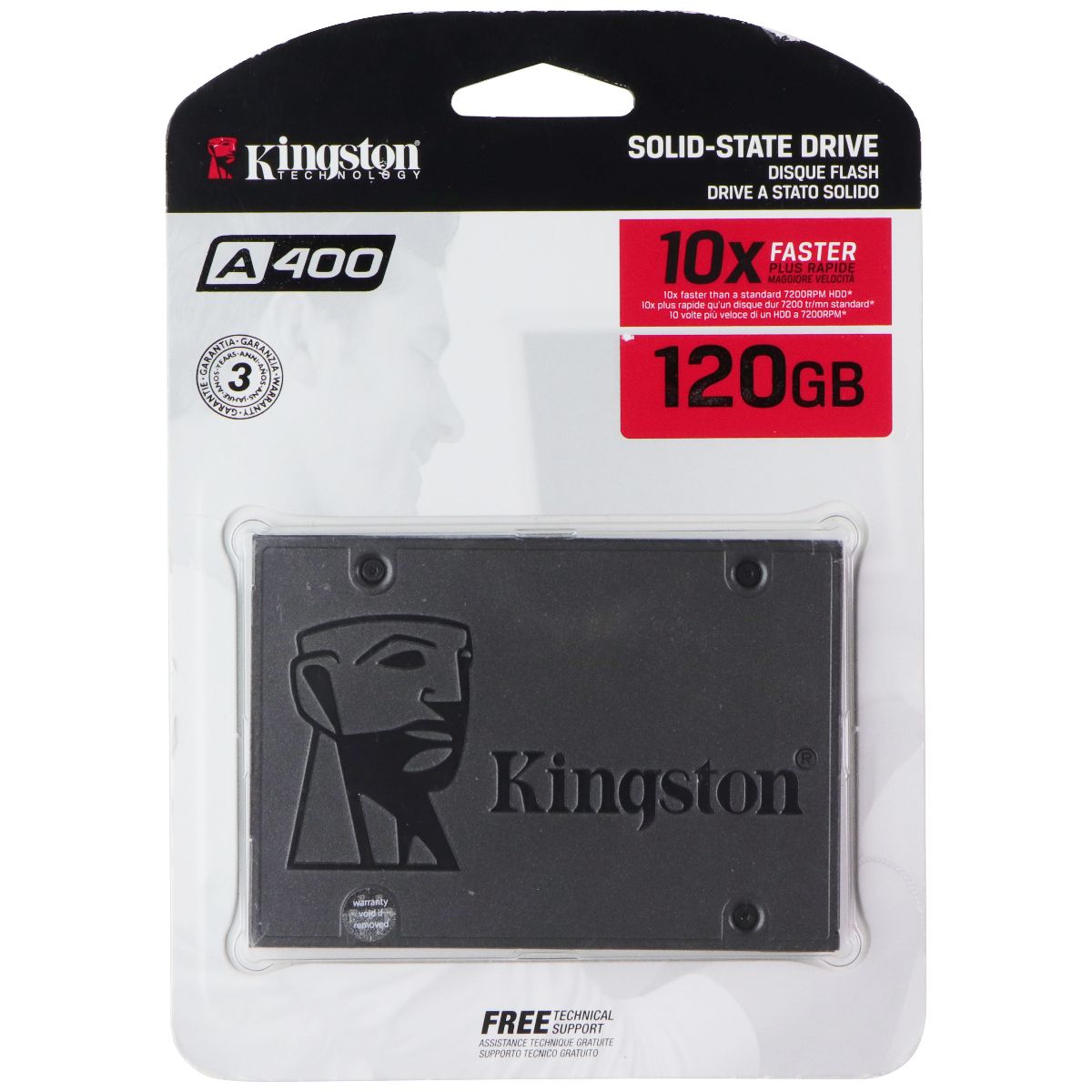 Kingston Technology A400 120GB SATA III 2.5-inch Internal SSD (SA400S37/120G) Digital Storage - Other Hard Drives Kingston - Simple Cell Bulk Wholesale Pricing - USA Seller