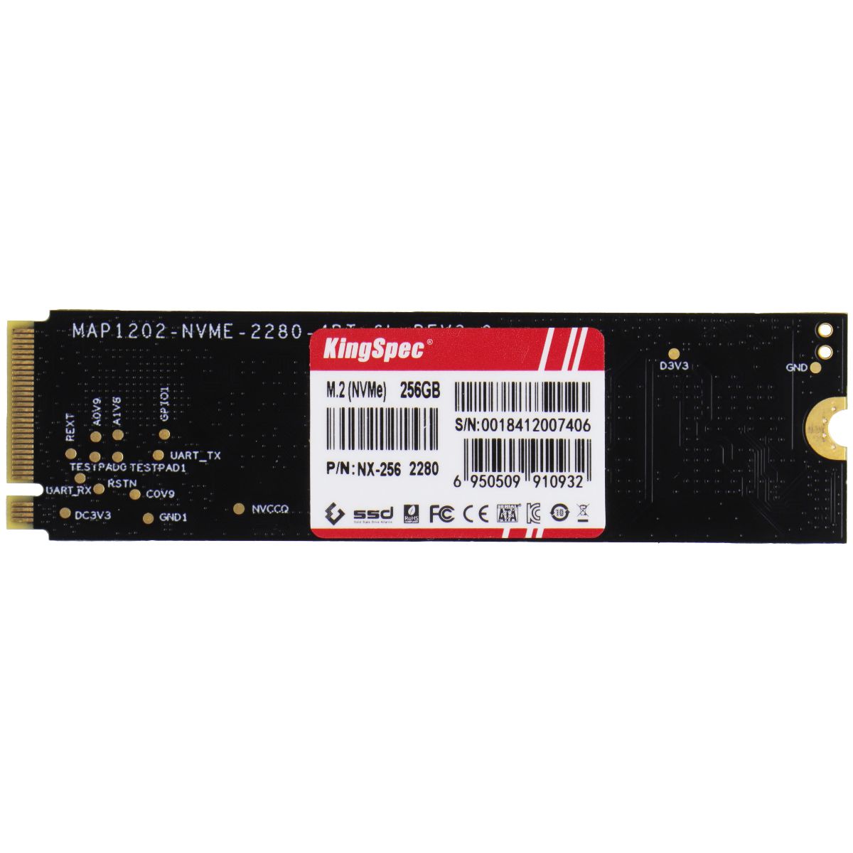 KingSpec (256GB) NX Series M.2 (NVMe) Internal Hard Drive (NX-256 2280) Digital Storage - Solid State Drives KingSpec - Simple Cell Bulk Wholesale Pricing - USA Seller