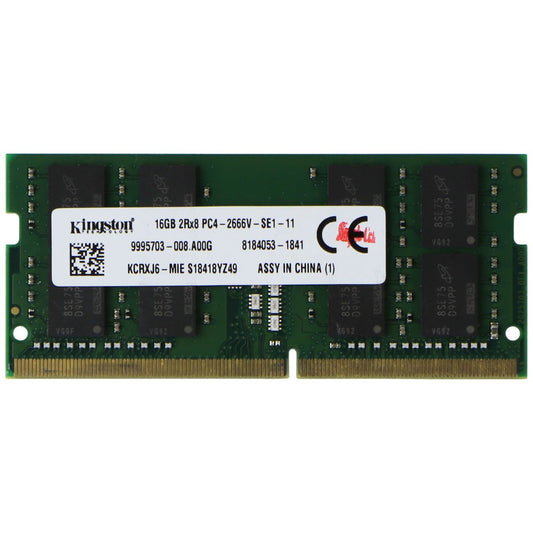 Kingston 16GB RAM Memory DDR4 2666MHz (Model: KCRXJ6-MIE) Computer Parts - Memory (RAM) Kingston    - Simple Cell Bulk Wholesale Pricing - USA Seller