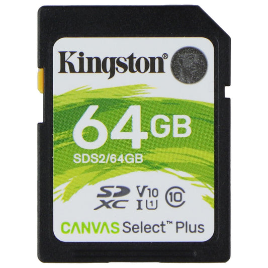 Kingston 64GB Canvas Select Plus SDXC Card - Class 10 UHS-I U1 V10 (100MB/s) Digital Camera - Memory Cards Kingston - Simple Cell Bulk Wholesale Pricing - USA Seller
