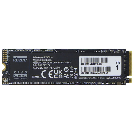 KLEVV (1TB) M.2 2280 NMVe PCIe Gen3x4 High Performance SSD (K01TBM2SP0-C71) Digital Storage - Solid State Drives KLEVV - Simple Cell Bulk Wholesale Pricing - USA Seller