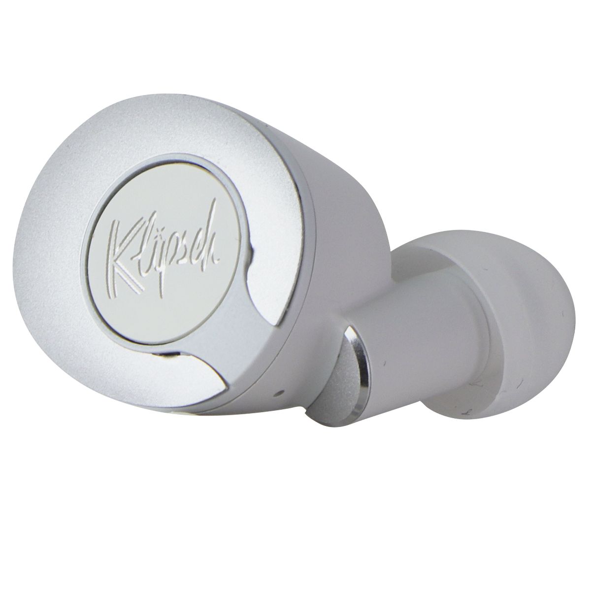 Klipsch T5 II True Wireless Replacement Right Earbud w/Ear Gel - Silver Portable Audio & Headphones - Replacement Parts & Tools Klipsch    - Simple Cell Bulk Wholesale Pricing - USA Seller
