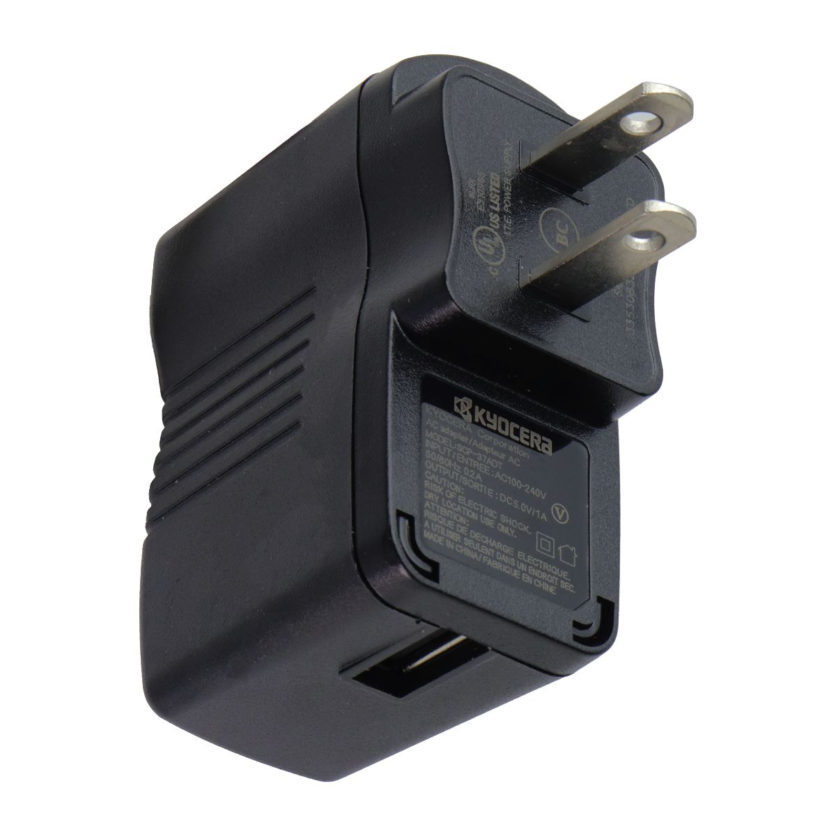 Kyocera (SCP-37ADT/SCP-39ADT/SCP-42ADT) Wall Adapter for Micro USB Devices-Black Cell Phone - Cables & Adapters Kyocera - Simple Cell Bulk Wholesale Pricing - USA Seller