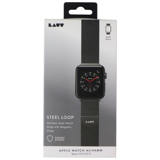 LAUT Steel Loop (42/44mm) Watch Strap for Apple Watch Series 1-5 - Black Smart Watch Accessories - Watch Bands Laut - Simple Cell Bulk Wholesale Pricing - USA Seller