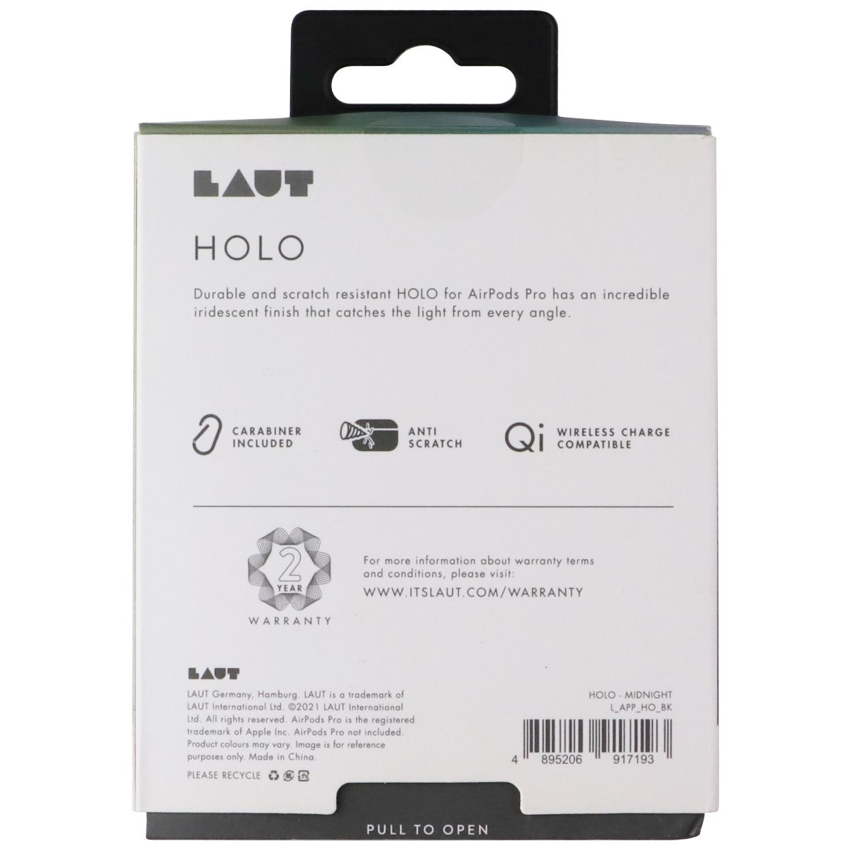 LAUT Holo Series Iridescent Case for Apple AirPods Pro (1st Gen) - Midnight Parts & Accessories - Headsets Laut - Simple Cell Bulk Wholesale Pricing - USA Seller