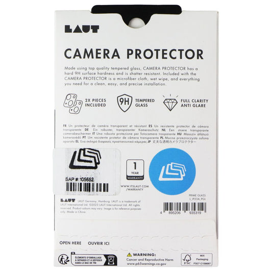 LAUT Tempered Glass Camera Protector for Apple iPhone 15 / 15 Plus Cell Phone - Screen Protectors Laut - Simple Cell Bulk Wholesale Pricing - USA Seller