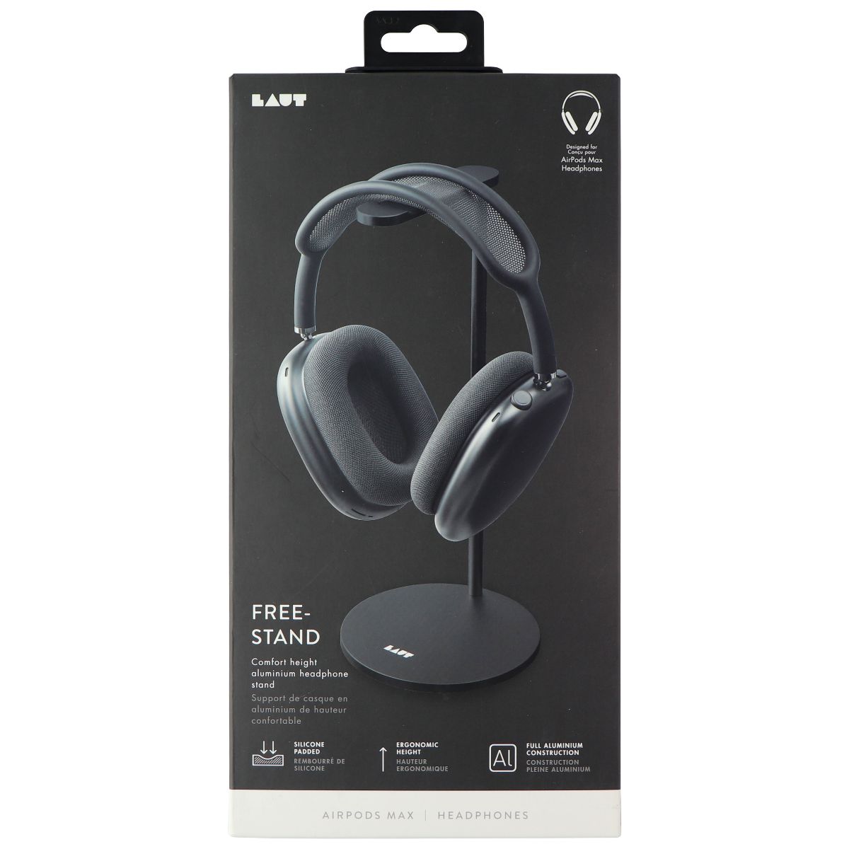 Laut Free-Stand Headphone Stand for Apple Airpods Max - Black Home Improvement - Other Home Improvement Laut - Simple Cell Bulk Wholesale Pricing - USA Seller