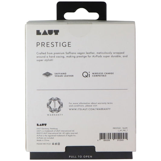 LAUT Prestige Qi Wireless Charge Case for Apple AirPods 2 / AirPods 1 - Taupe iPod, Audio Player Accessories - Cases, Covers & Skins Laut - Simple Cell Bulk Wholesale Pricing - USA Seller