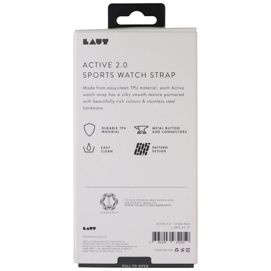 Laut Active 2.0 Watch Strap for Apple Watch Series 1-10/SE (38/42mm) Chalk Pink Smart Watch Accessories - Watch Bands Laut - Simple Cell Bulk Wholesale Pricing - USA Seller