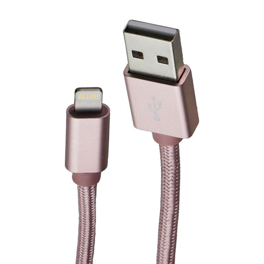 LBT (7-FT) USB-A to 8-Pin Braided Data Sync Cable - Rose Gold