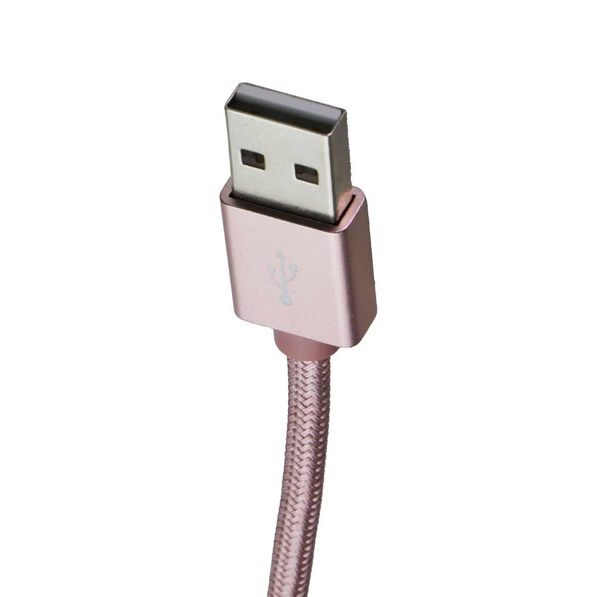 LBT (7-FT) USB-A to 8-Pin Braided Data Sync Cable - Rose Gold Cell Phone - Cables & Adapters LBT - Simple Cell Bulk Wholesale Pricing - USA Seller