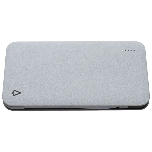 LBT Power Charge+ (5000mAh) with Built-In Micro USB & USB-C Cables - Gray
