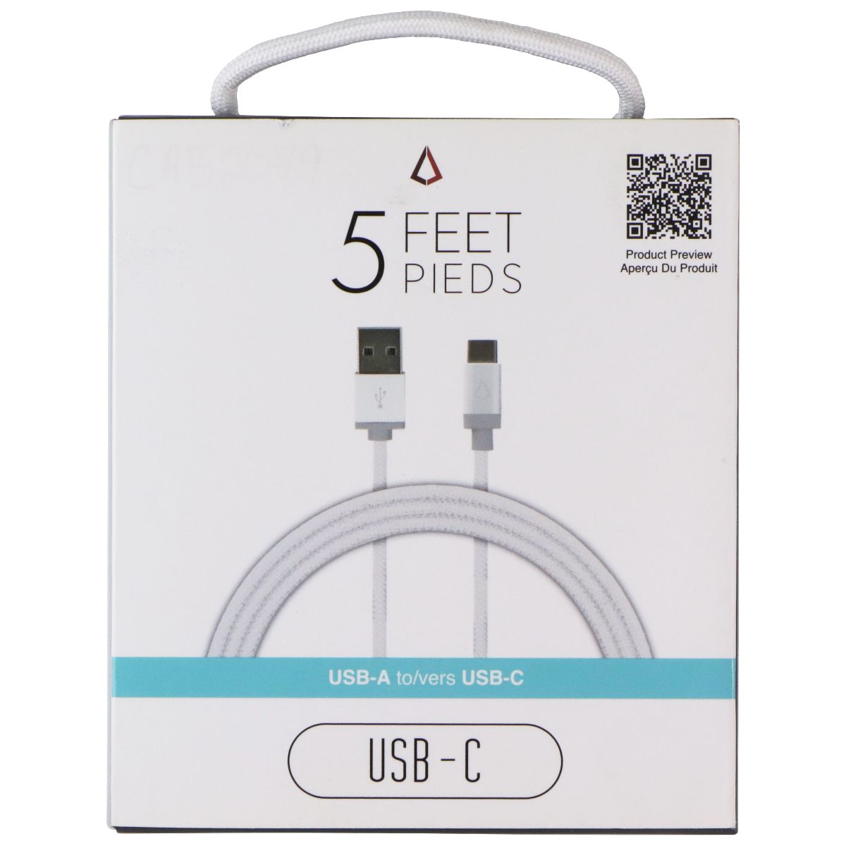 LBT (5-Foot) USB-A to USB-C Premium Braided Cable - White (LBTWT0501) Cell Phone - Cables & Adapters LBT - Simple Cell Bulk Wholesale Pricing - USA Seller
