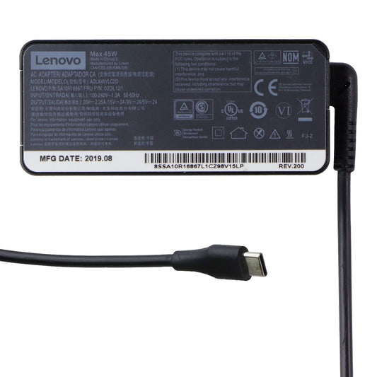 Lenovo 45W AC Adapter OEM Wall Charger / Power Supply (ADLX45YLC2D) - Black Computer Accessories - Laptop Power Adapters/Chargers Lenovo - Simple Cell Bulk Wholesale Pricing - USA Seller