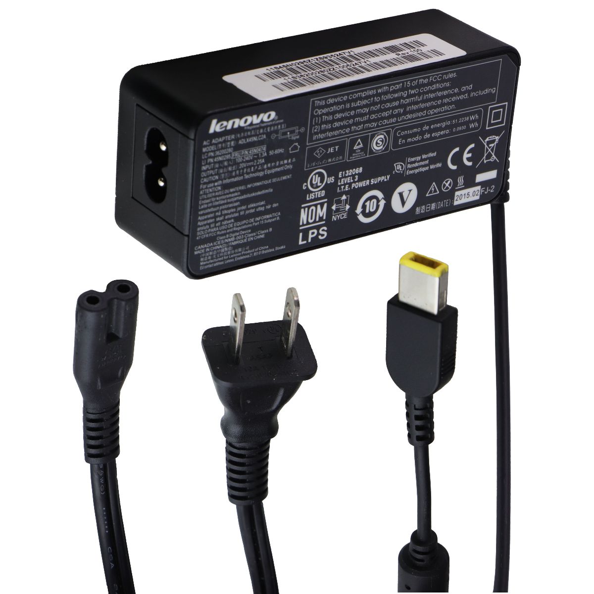 Lenovo 45W AC Adapter OEM Wall Charger / Power Supply (ADLX45NLC2A) Computer Accessories - Laptop Power Adapters/Chargers Lenovo - Simple Cell Bulk Wholesale Pricing - USA Seller
