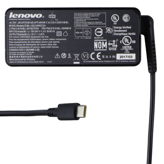 Lenovo Replacement Power Supply (ADLX45NCC2A) - Black Computer Parts - Power Supplies Lenovo - Simple Cell Bulk Wholesale Pricing - USA Seller