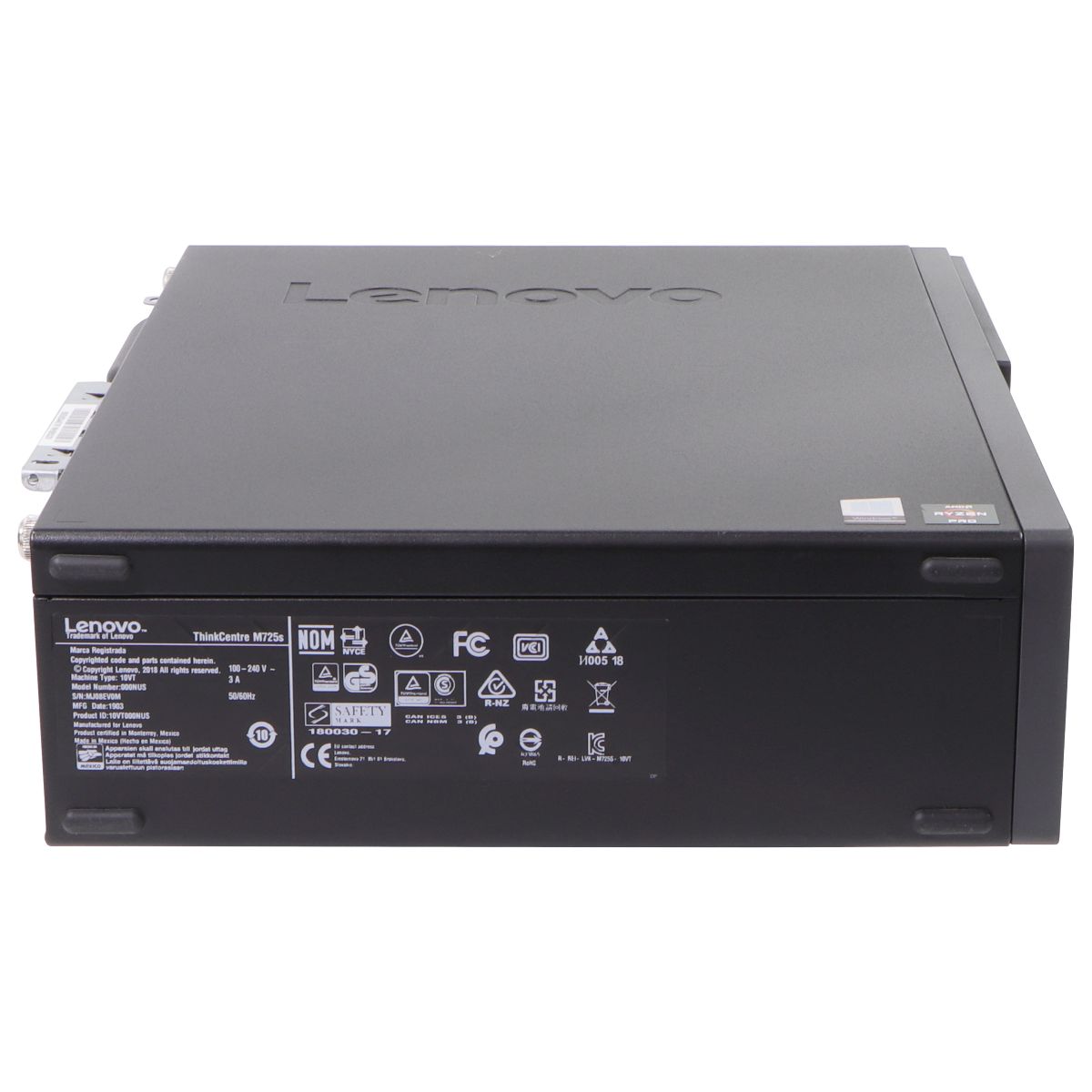 Lenovo ThinkCentre M725s SFF Desktop (10VT-000NUS) Ryzen 5/256GB/32GB/Win 10 Pro PC Desktops & All-In-Ones Lenovo - Simple Cell Bulk Wholesale Pricing - USA Seller