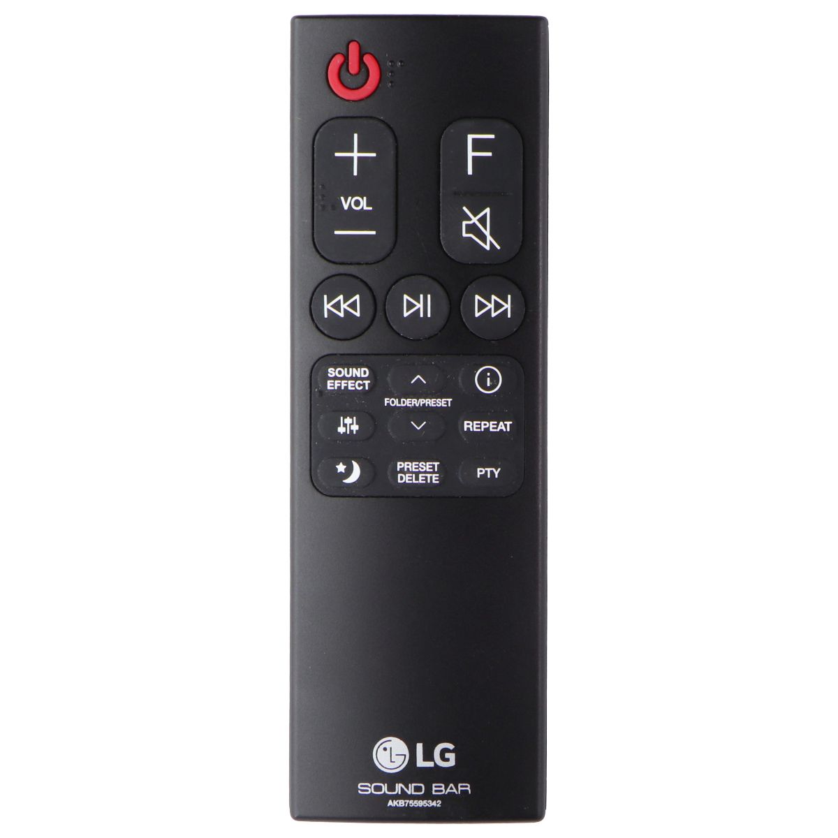 LG Remote Control (AKB75595342) for Select LG Sound Bars - Black TV, Video & Audio Accessories - Remote Controls LG - Simple Cell Bulk Wholesale Pricing - USA Seller