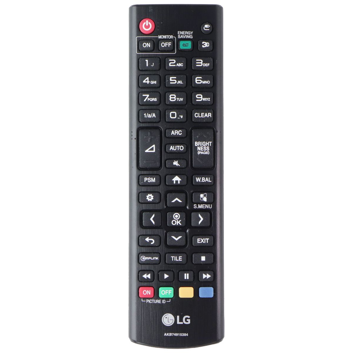 OEM LG Replacement Remote for Select LG Televisions - AKB74915384 TV, Video & Audio Accessories - Remote Controls LG - Simple Cell Bulk Wholesale Pricing - USA Seller