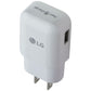 LG Travel Power Adapter USB Fast Charge 1.8 Amp Output MCS-H05WR - White
