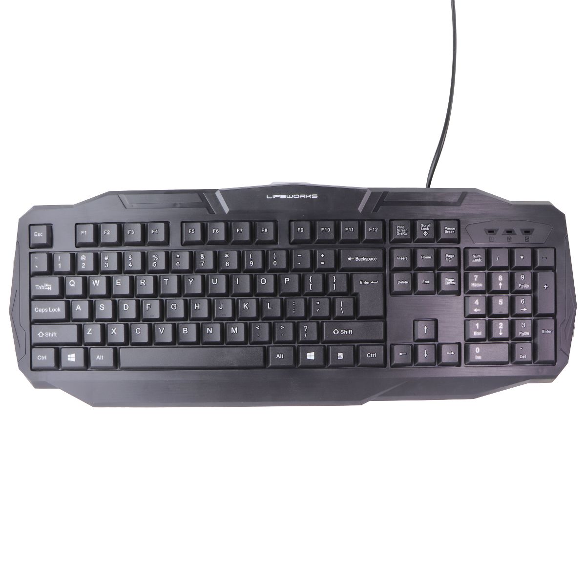 Lifeworks Samurai RGB Wired LED Gaming Keyboard - Black (LW-BL-GK1008B) Gaming/Console - Keyboards & Keypads Lifeworks - Simple Cell Bulk Wholesale Pricing - USA Seller