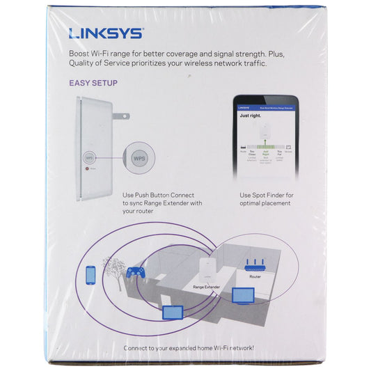 Linksys RE6250 (AC750) Dual-Band Wi-Fi Extender - White Networking - Wireless Wi-Fi Routers Linksys - Simple Cell Bulk Wholesale Pricing - USA Seller