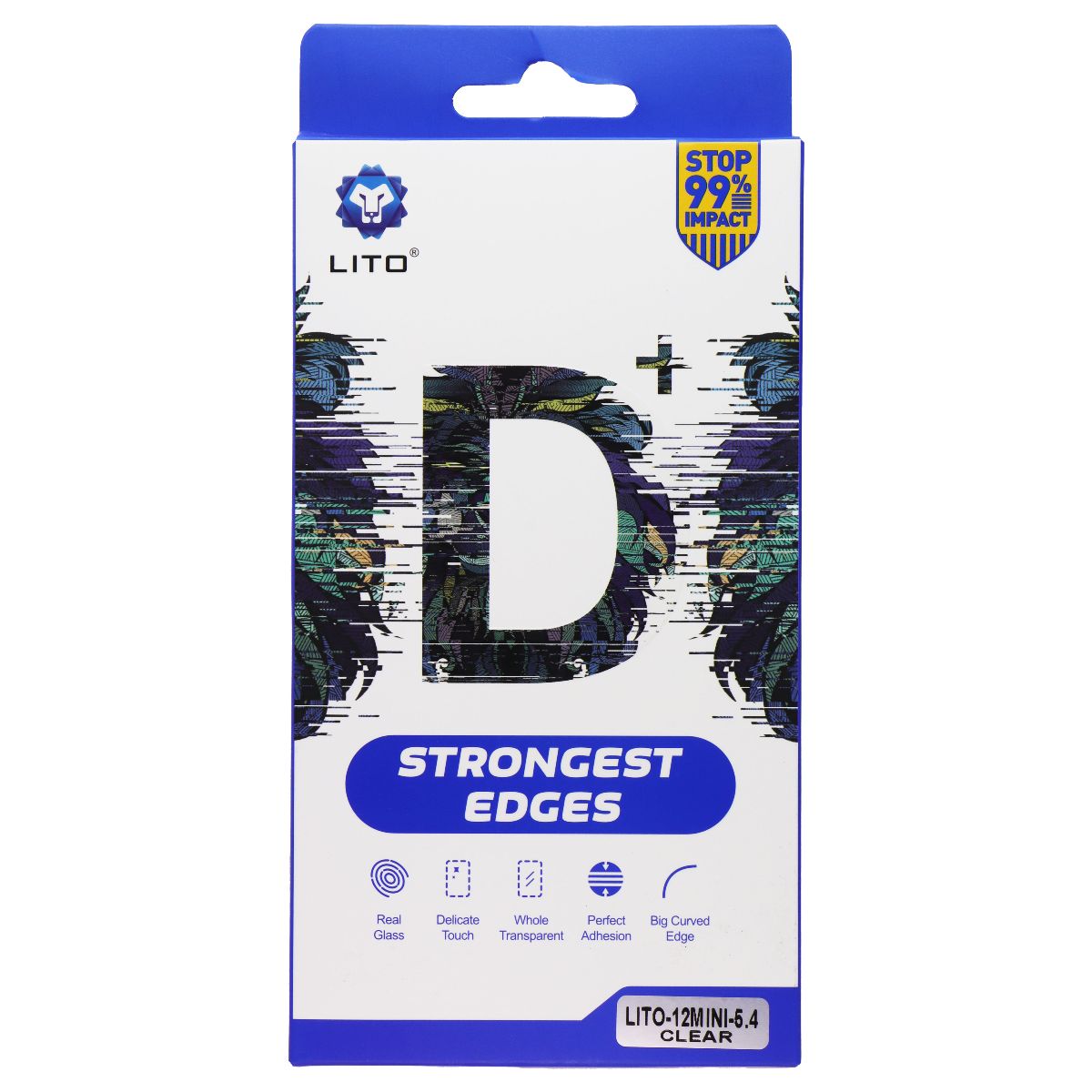 LITO D+ Strong Edge Tempered Glass for Apple iPhone 12 mini - Clear (2 Pack) Cell Phone - Screen Protectors LITO - Simple Cell Bulk Wholesale Pricing - USA Seller