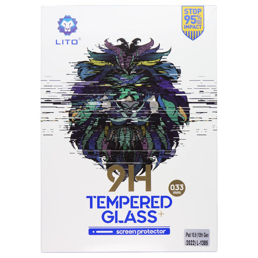 LITO 9H Tempered Glass Screen Protector for iPad 10.9 (10th Gen/2022) (10 Pack)