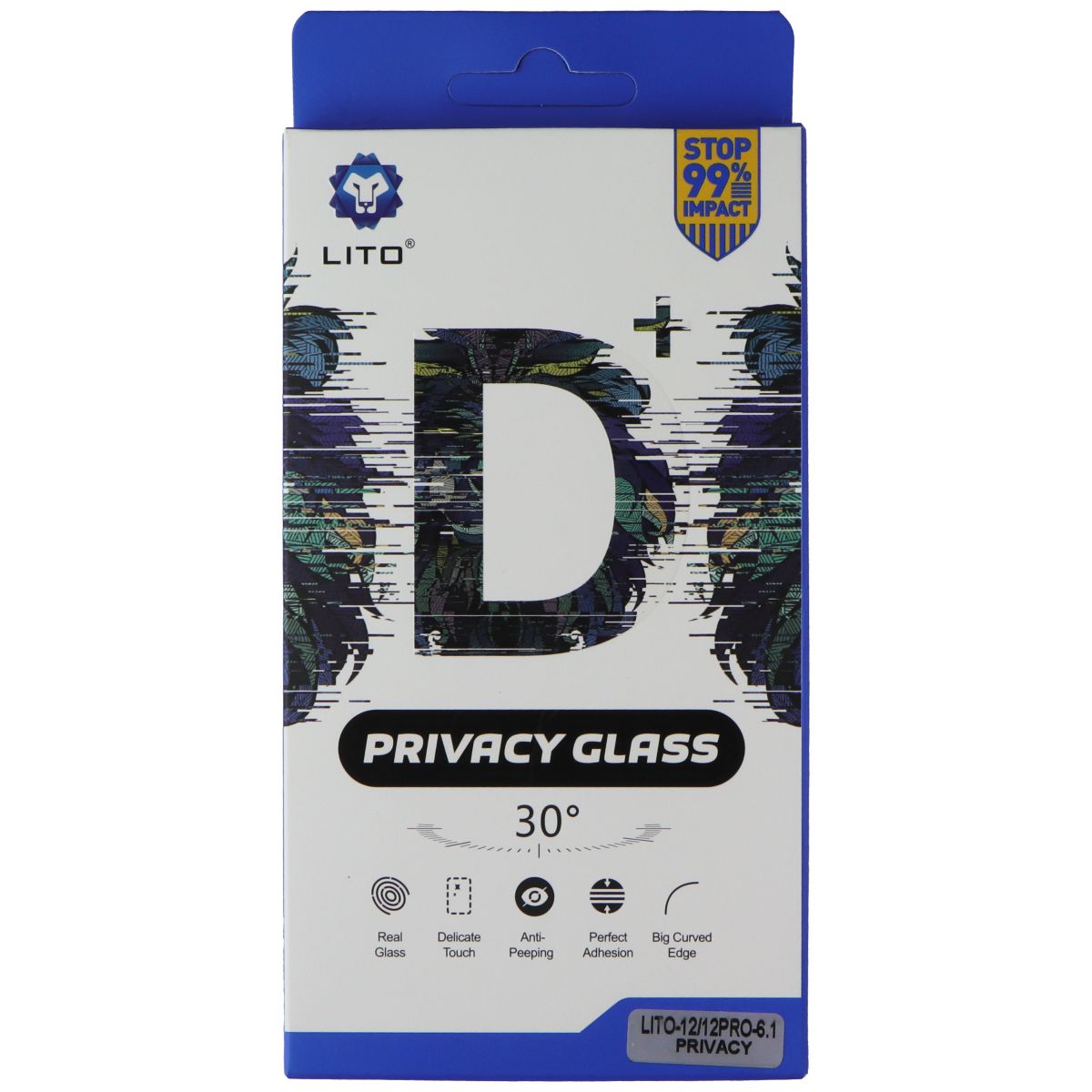 LITO D+ Privacy Glass Screen Protector for iPhone 12 and 12 Pro - Privacy 2 Pack Cell Phone - Screen Protectors LITO - Simple Cell Bulk Wholesale Pricing - USA Seller