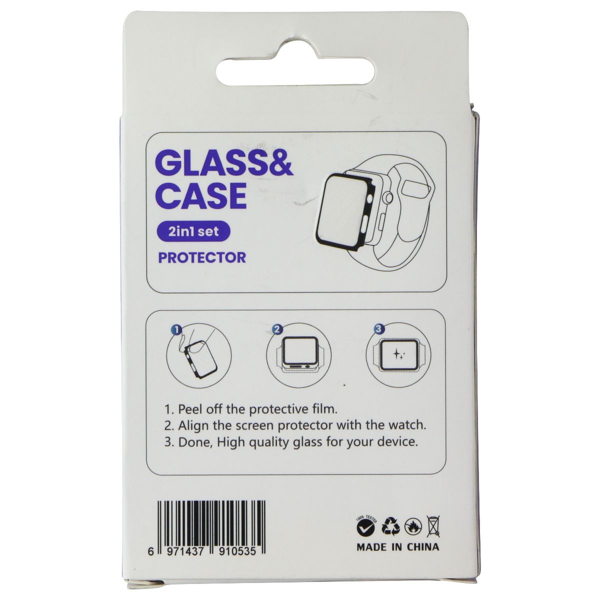 LITO S+ Glass and Case Set for Apple Watch Series SE 2/SE/6/5/4 (40mm) - Carbon Smart Watch Accessories - Smart Watch Cases LITO - Simple Cell Bulk Wholesale Pricing - USA Seller