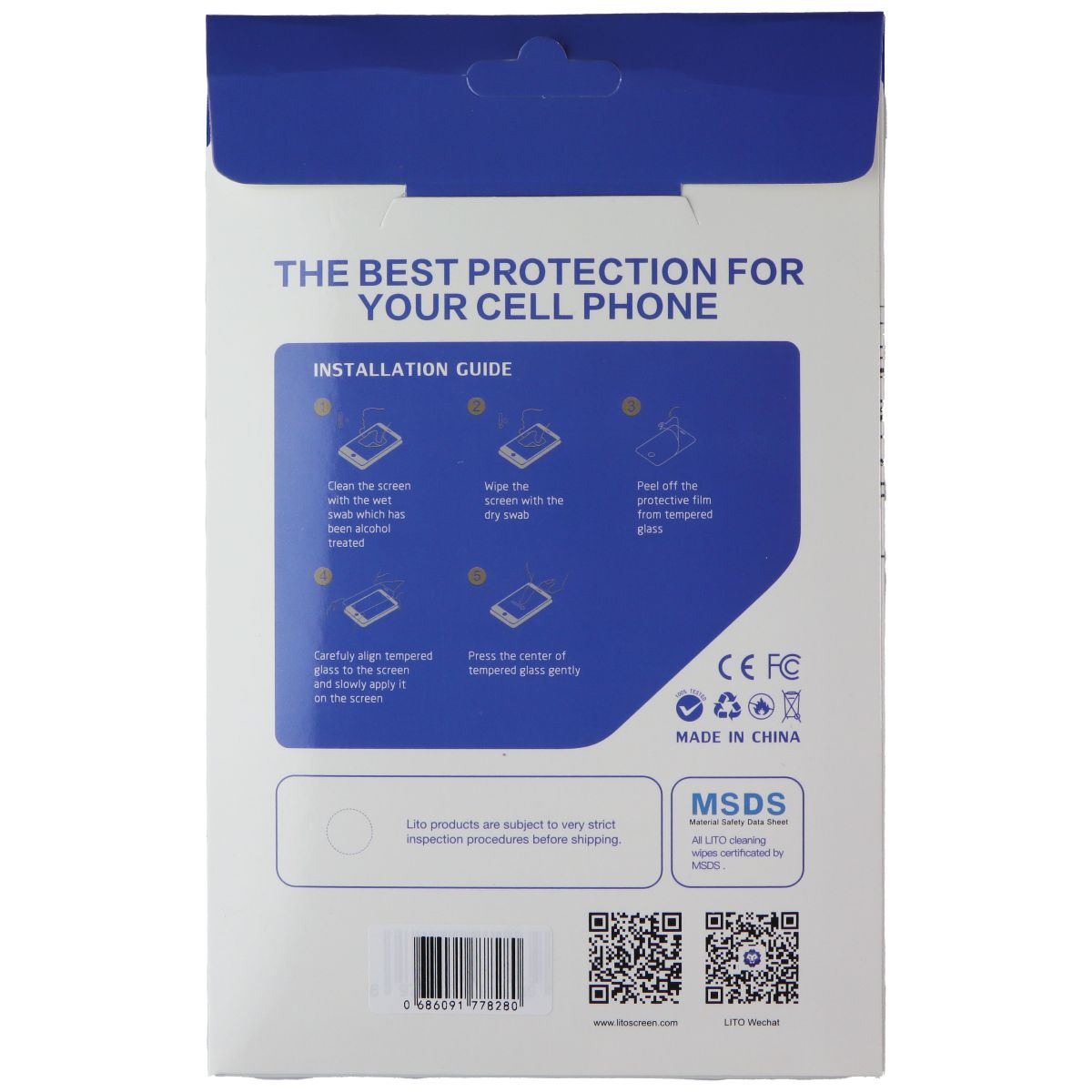 LITO 9H Tempered Glass Screen Protector for iPad Mini 5 (10 Pack) - Anti-Blue iPad/Tablet Accessories - Screen Protectors LITO - Simple Cell Bulk Wholesale Pricing - USA Seller