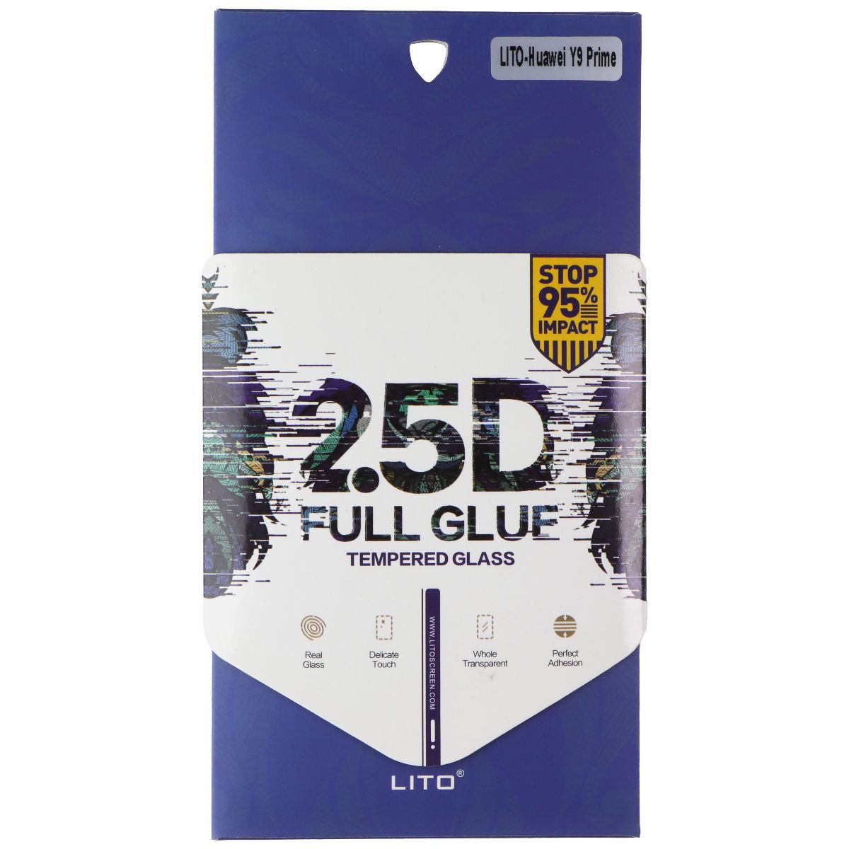 LITO 2.5D Full Glue Tempered Glass Screen Protector for Huawei Y9 Prime Cell Phone - Screen Protectors LITO - Simple Cell Bulk Wholesale Pricing - USA Seller