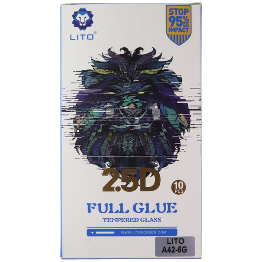 LITO 2.5D Full Glue Tempered Glass for Samsung Galaxy A42 5G (10 Pack) - Clear