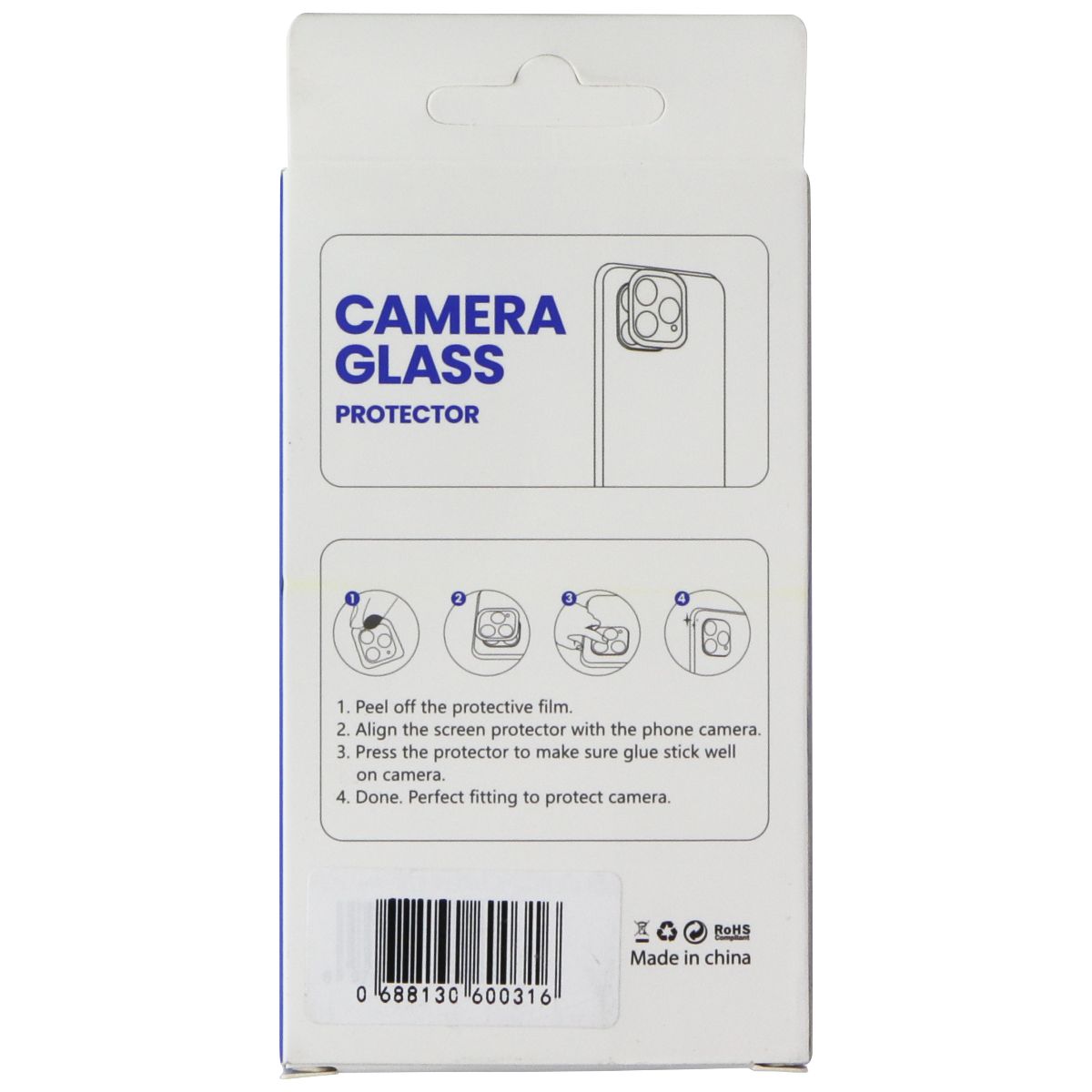 LITO S+ Camera Glass Protector for Apple iPhone 13/13 Mini - Black (L-13012) Cell Phone - Screen Protectors LITO - Simple Cell Bulk Wholesale Pricing - USA Seller