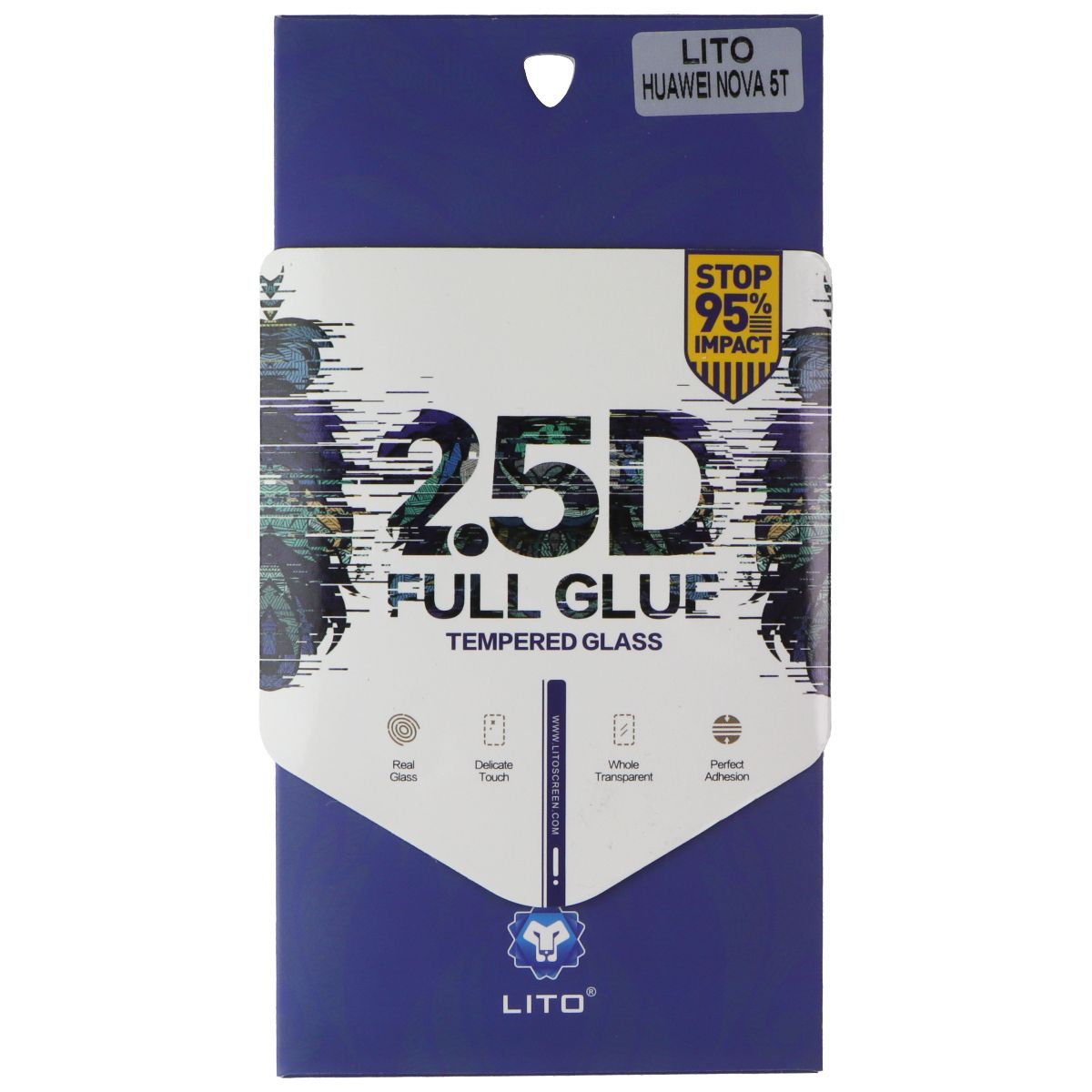 LITO 2.5D Full Glue Tempered Glass Screen Protector for Huawei Nova 5T Cell Phone - Screen Protectors LITO - Simple Cell Bulk Wholesale Pricing - USA Seller