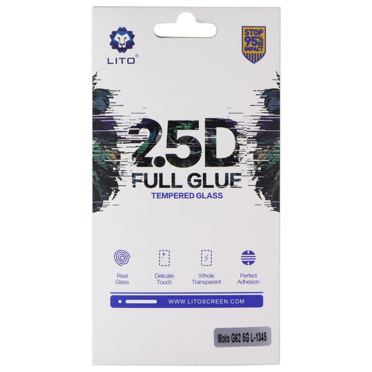 LITO 2.5D Full Glue Tempered Glass Screen Protector for Moto G62 5G (L-1345) Cell Phone - Screen Protectors LITO - Simple Cell Bulk Wholesale Pricing - USA Seller