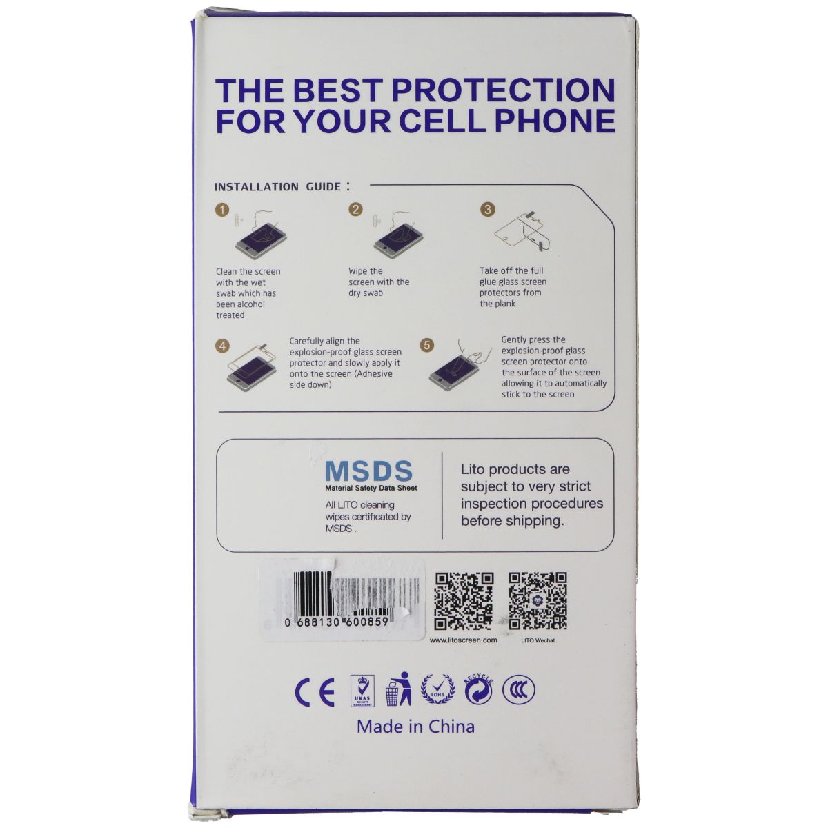 LITO 2.5D Full Glue Screen Protector for Samsung Galaxy A33 5G - 10 Pack Cell Phone - Screen Protectors LITO - Simple Cell Bulk Wholesale Pricing - USA Seller