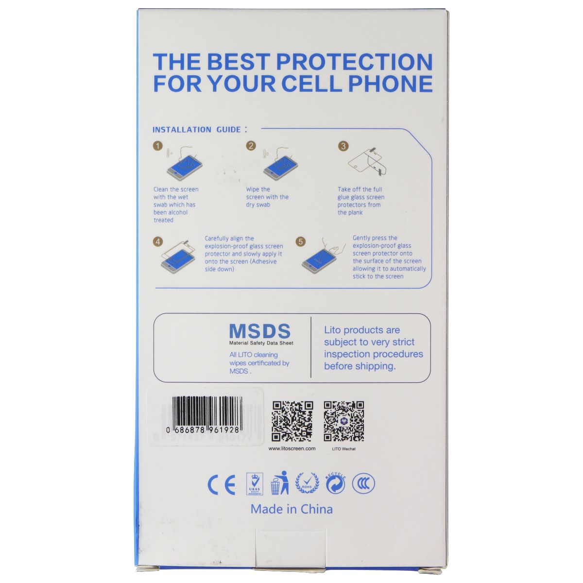 LITO 2.5D Full Glue Tempered Glass Screen Protector for Oppo Reno4 Z 5G - 10 Pk Cell Phone - Screen Protectors LITO - Simple Cell Bulk Wholesale Pricing - USA Seller