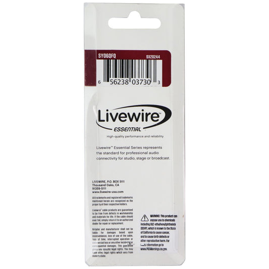Livewire Essential Y-Adapter 1/4-in TS Female to 1/4-in TS Male - 6-Inch / Black
