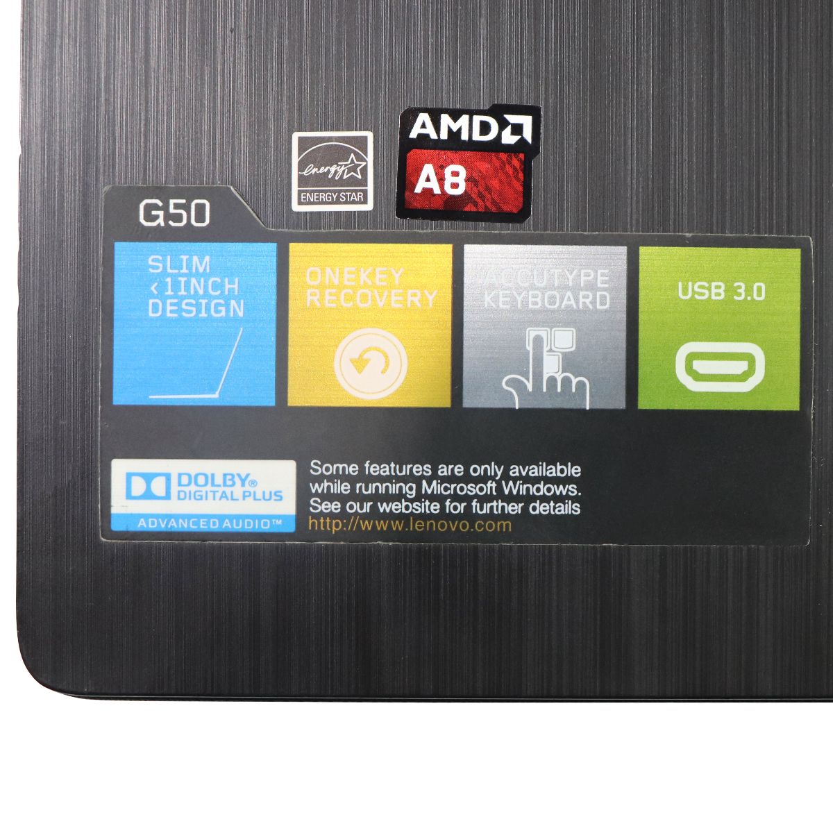 Lenovo G50-45 15.6-in Laptop AMD A8-Series A8-6410 (2GhZ) 6GB 500GB HDD - Black