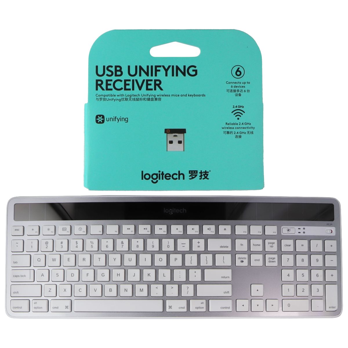 Logitech K750 Wireless Solar-Powered Keyboard - Silver – Simple Cell Bulk
