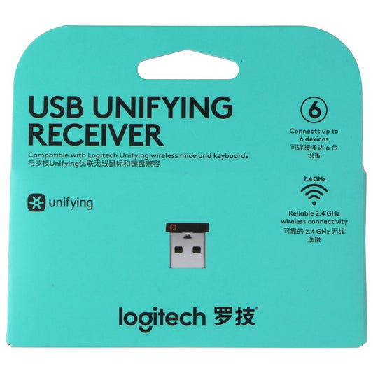 Logitech Unifying Receiver - Compatible with Logitech Wireless Mice / Keyboards Networking - USB Bluetooth Adapters/Dongles Logitech    - Simple Cell Bulk Wholesale Pricing - USA Seller