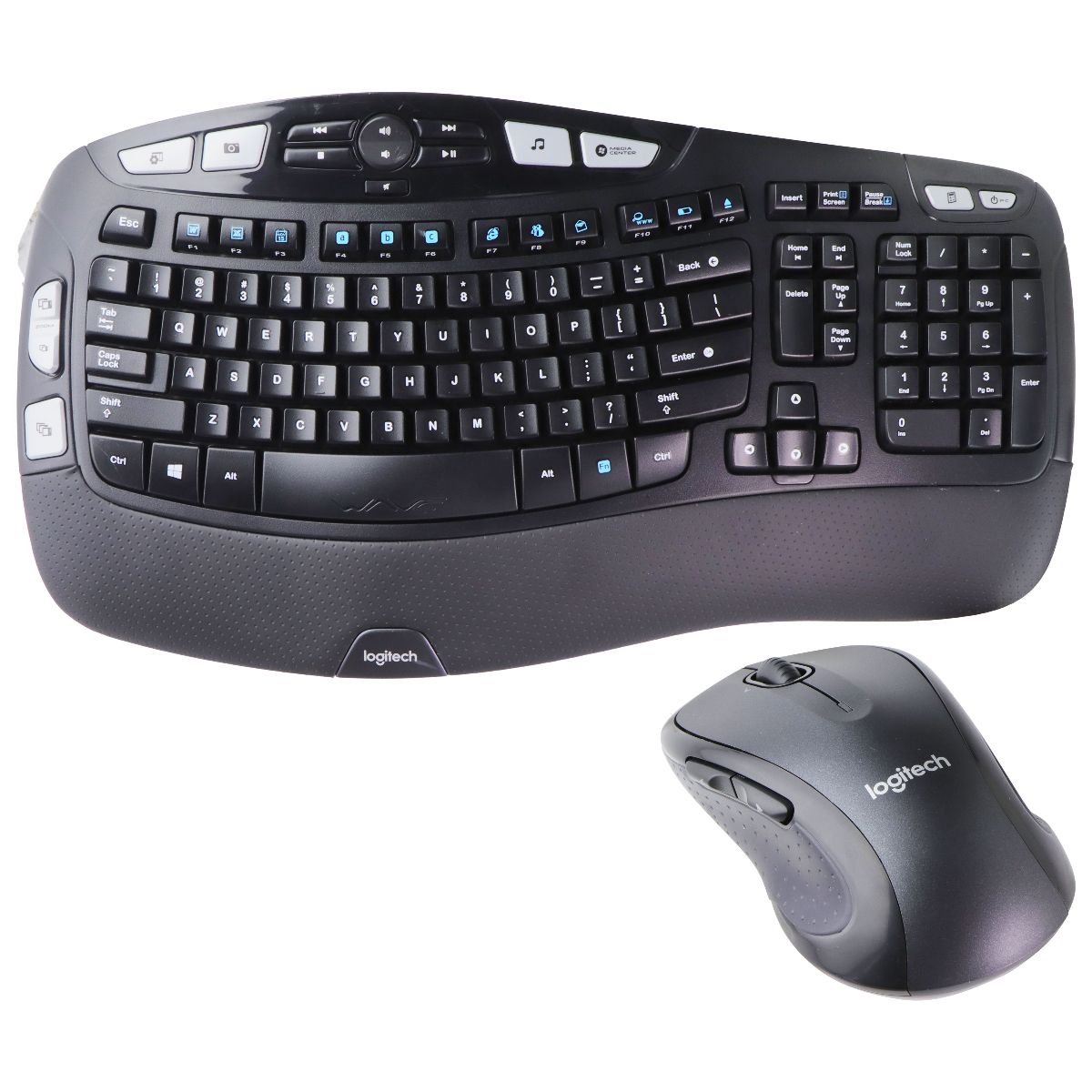Logitech MK550 Wireless Wave K350 Keyboard and Mouse Combo Gaming/Console - Keyboards & Keypads Logitech - Simple Cell Bulk Wholesale Pricing - USA Seller