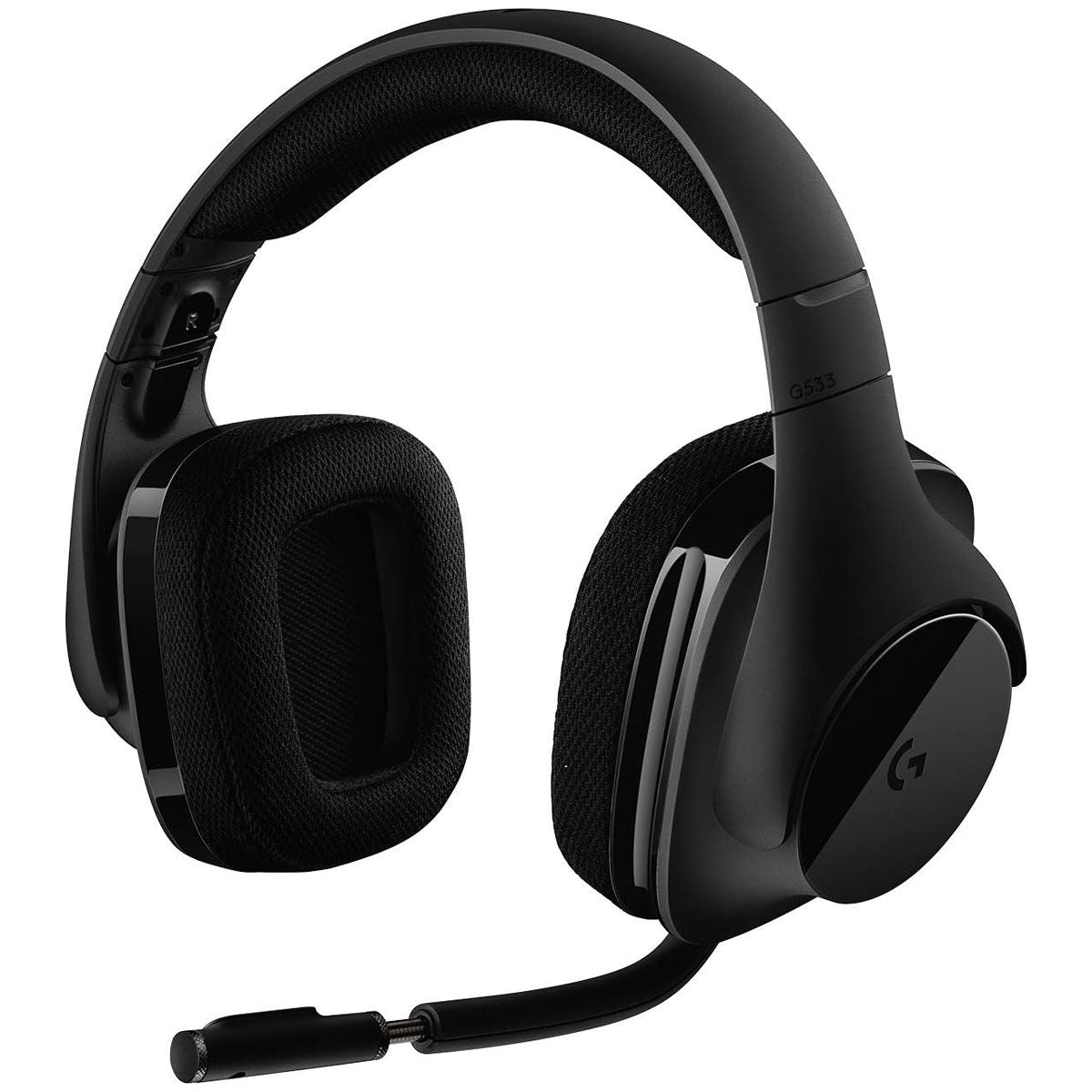 Logitech G533 Wireless DTS 7.1 Surround Sound Gaming Headset - Black Gaming/Console - Headsets Logitech - Simple Cell Bulk Wholesale Pricing - USA Seller